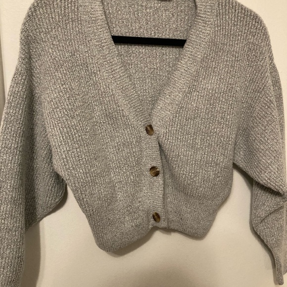 Garage Light Gray Knit Cardigan - Picture 7 of 7
